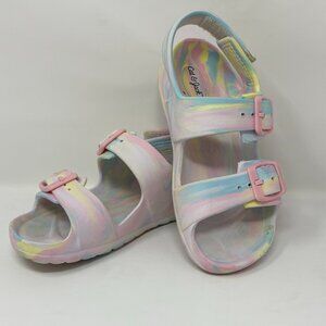 USED - Toddler Girl's Cat & Jack Tie-Dye Strap Sandals Size 10